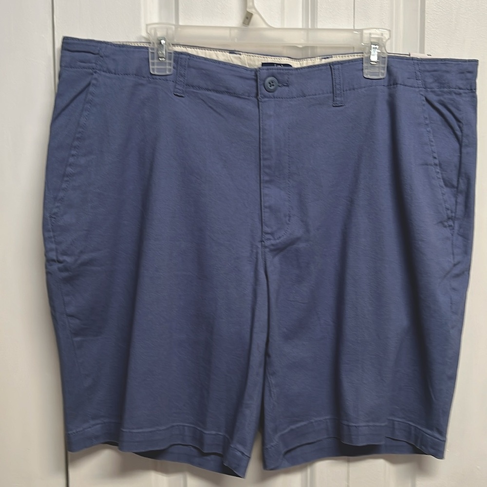 George Slate Blue Above the Knee Cotton Blend Shorts Size 40 NWT